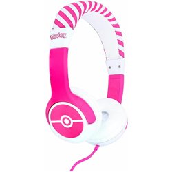 AURICULARES INFANTILES PINK POKEBALL POKEMON