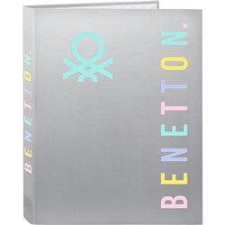 CARPETA FOLIO 4 ANI.MIXTAS BENETTON "SILVER"