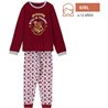 PIJAMA LARGO SINGLE JERSEY HARRY POTTER DARK RED