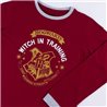 PIJAMA LARGO SINGLE JERSEY HARRY POTTER DARK RED