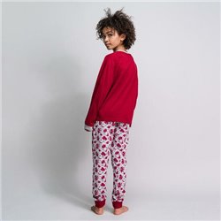 PIJAMA LARGO SINGLE JERSEY HARRY POTTER DARK RED