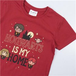 PIJAMA CORTO SINGLE JERSEY PUNTO HARRY POTTER DARK RED