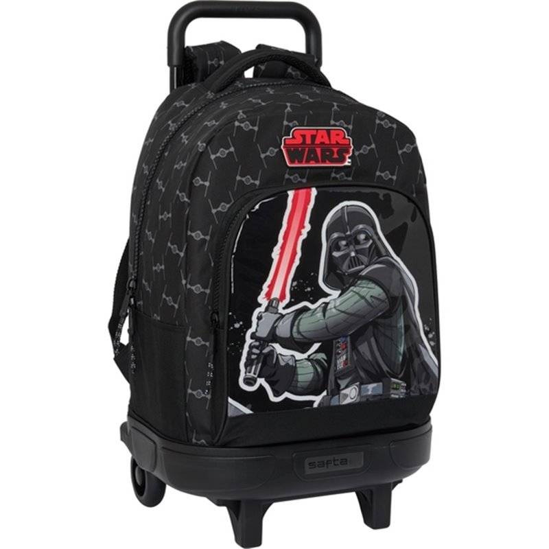 MOCHILA GDE. C/RUEDAS COMPACT EXT.SIMPLE STAR WARS "THE FIGHTER"