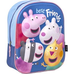 MOCHILA INFANTIL 3D PEPPA PIG BLUE