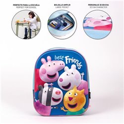 MOCHILA INFANTIL 3D PEPPA PIG BLUE