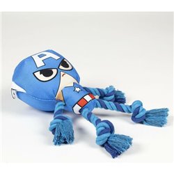 CUERDA DENTAL PARA PERRO AVENGERS CAPITAN AMERICA BLUE