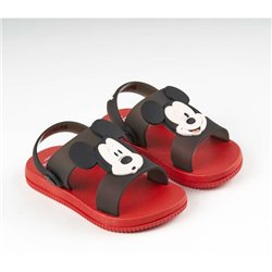 SANDALIAS CASUAL GOMA MICKEY RED