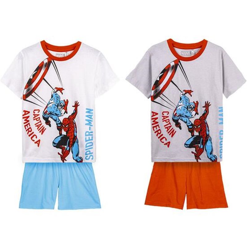 PIJAMA CORTO AVENGERS GRAY