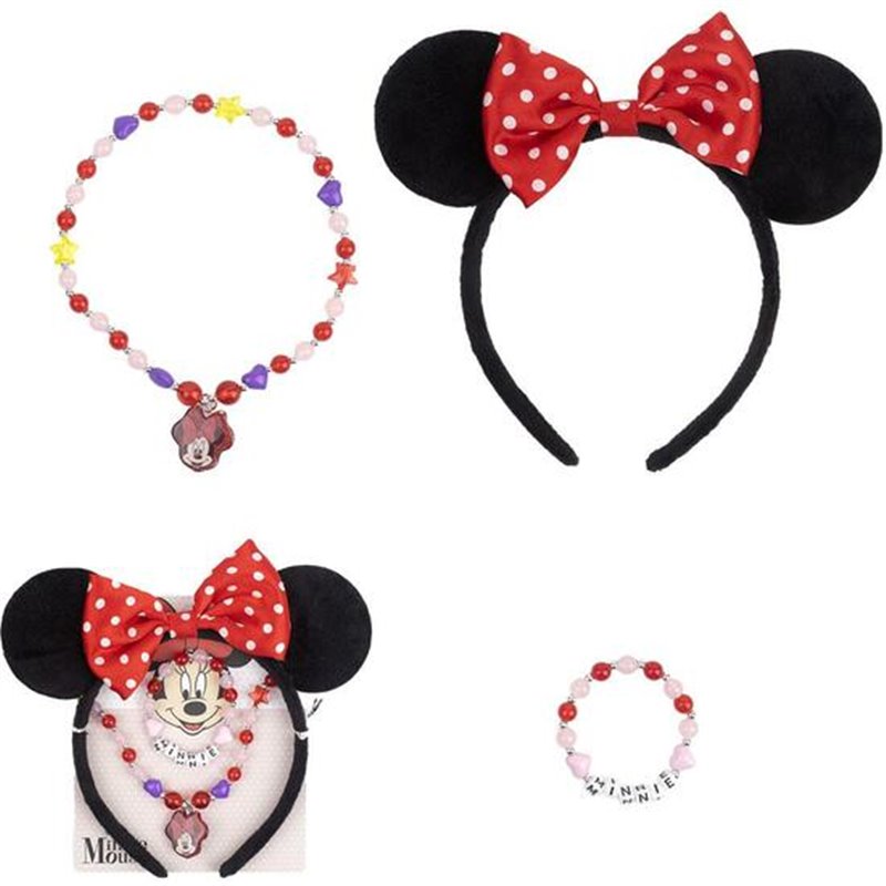 BISUTERIA Y DIADEMA PACK 4 PIEZAS MINNIE MULTICOLOR