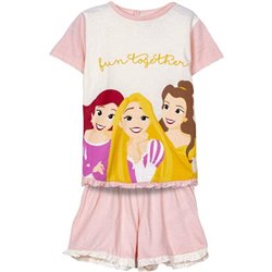 PIJAMA CORTO SINGLE JERSEY PRINCESS PINK