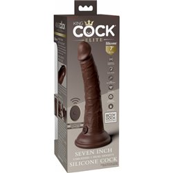 7 INCH 2 DENSITY VIBE COCK - MARRÓN