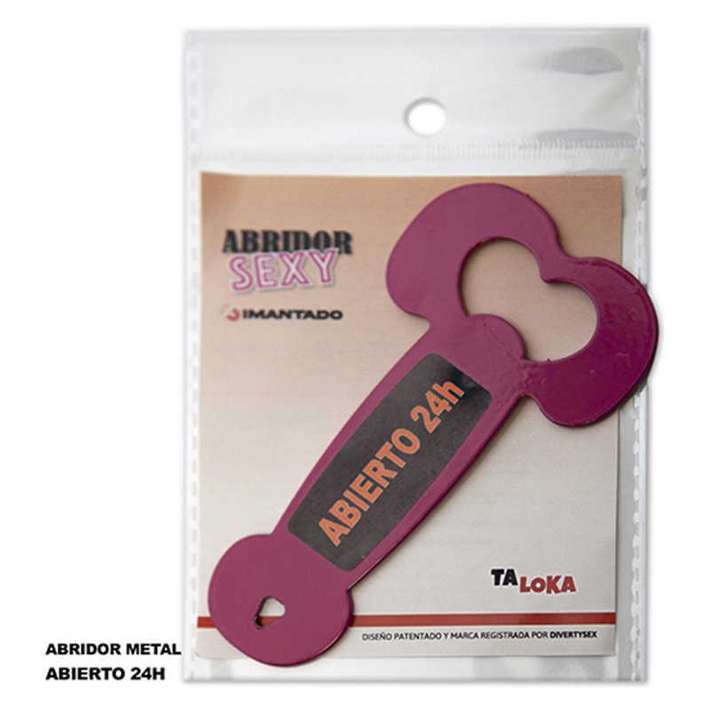 ABRIDOR METALICO IMANTADO CON FORMA DE PENE - MODELO 3