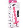 PLUG VIBRADOR DE BOLAS ANALES DE SILICONA - ROSA