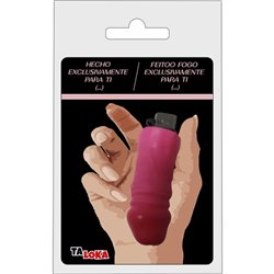 MECHERO EN FORMA DE PENE COLOR FUSCIA ( RECARGABLE 100 %) CON FRASES DIVERTIDAS