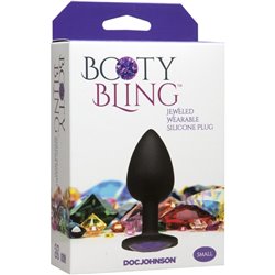 BOOTY BLING - PEQUEÑO - MORADO - PLUG SILICONA 