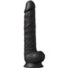 REAL LOVE DUAL DENSITY - PENE REALÍSITICO 38CM NEGRO