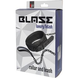 BLAZE COLLAR AND LEASH BLACK