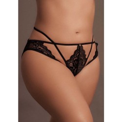 LE DÉSIR LÉNA - BRAGUITAS CON ABERTURAS Y TRANSPARENCIAS - NEGRO