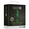 OUCH! - PLUG ANAL DE VIDRIO - GLOW IN THE DARK - TAMAÑO GRANDE