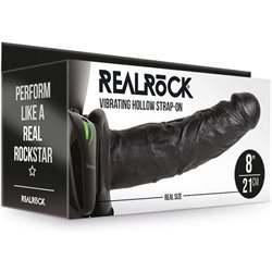 REALROCK-STRAP-ON HUECO VIBRATORIO SIN BOLAS - 8/ 20,5 CM