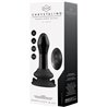 PLUGGY - GLASS VIBRATOR - WITH SUCTION CUP AND REMOTE - RECARGABLE - 10 VELOCIDADES - NEGRO