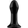 PLUGGY - GLASS VIBRATOR - WITH SUCTION CUP AND REMOTE - RECARGABLE - 10 VELOCIDADES - NEGRO