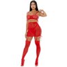 PUT O-RING ON IT LINGERIE SKIRT ROJO