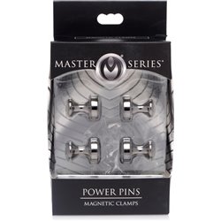 MASTER SERIES - PINZAS CON IMAN - NEGRO