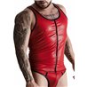 WETLOOK MENS CAMISETA SIN MANGAS - ROJO 