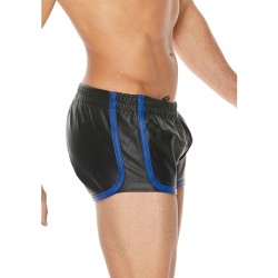 SHORTS CUERO VERSÁTIL - NEGRO/AZUL