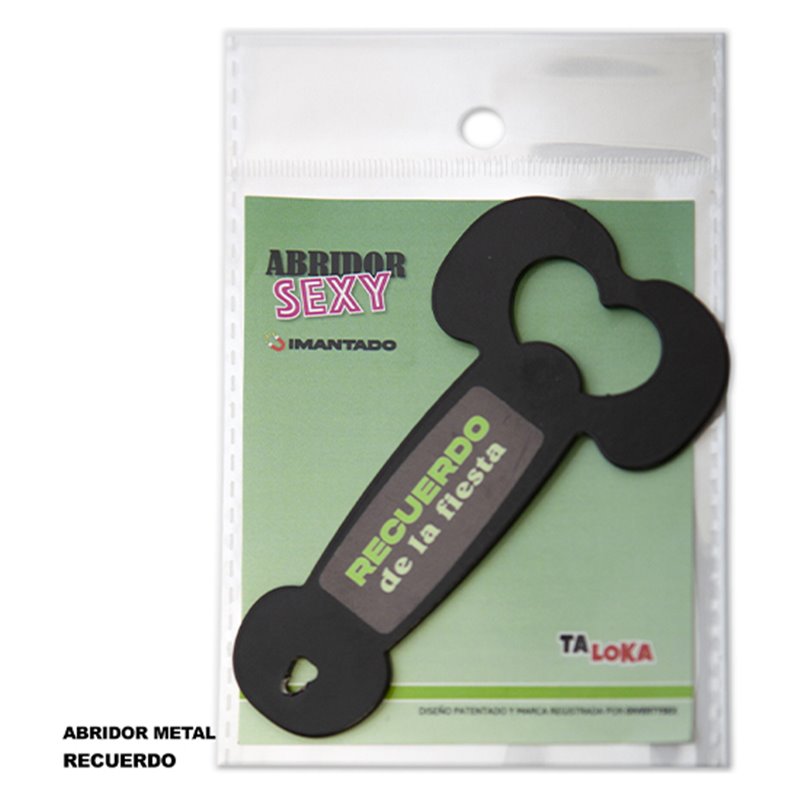 ABRIDOR METALICO IMANTADO CON FORMA DE PENE - MODELO 4