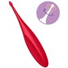 SATISFYER TWIRLING FUN VARITA VIBRADORA - ROJO