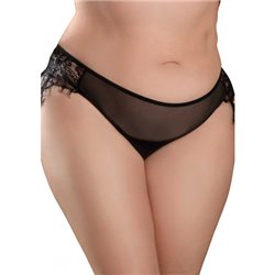 REMOTE PRINCESS PANTY +SIZE - NEGRO