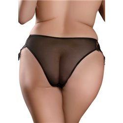 REMOTE PRINCESS PANTY +SIZE - NEGRO