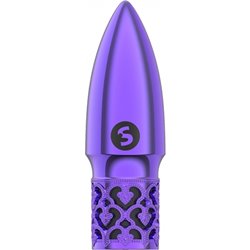 GLITTER - RECHARGEABLE ABS BULLET - MORADO