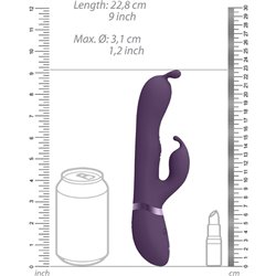 VIVE GADA - VIBRADOR CONEJITO TRIPLE ESTIMULACIÓN - MORADO