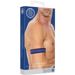 OUCH PUPPY PLAY - NEOPRENE ARMBANDS - AZUL