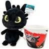 TAZA + PELUCHE TOOTHLESS COMO ENTRENAR A TU DRAGON 18CM