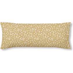 FUNDA DE ALMOHADA 100% ALGODÓN MODELO PROVENZA MOSTAZA DE 90 CM