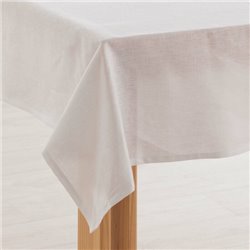 MANTEL HIDROFUGO ANTIMANCHAS LINO 100% BLANCO