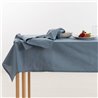 MANTEL HIDROFUGO ANTIMANCHAS LINO 100% DENIM BLUE