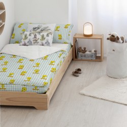 SACO NÓRDICO 100% ALGODÓN MODELO TWEETY VICHY PARA CAMA DE 90 ( 90X200 CM.)