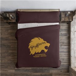 FUNDA NÓRDICA CON BOTONES 100% ALGODÓN MODELO GRYFFINDOR VALUES PARA CAMA DE 120 (200X200 CM.)