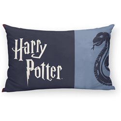 FUNDA DE ALMOHADA 100% ALGODÓN HOGWARTS CUADROS AZUL DE 30X50.