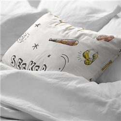 FUNDA DE ALMOHADA 100% ALGODÓN QUIDDITCH CHILD CAMA DE 50X80CM.