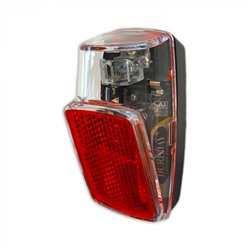 City rear light led batteries red/black