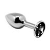 Anal Plug with Black Jewel Size L