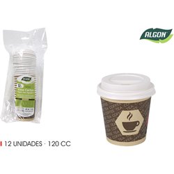 SET-12 VASO CART. CAFE C/T AGUJ 120 ALGON