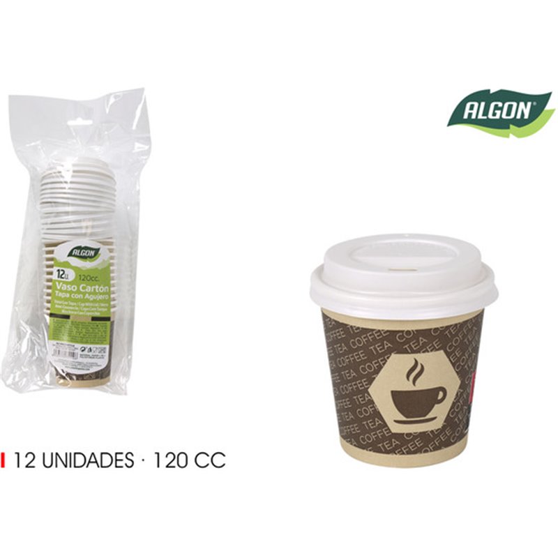 SET-12 VASO CART. CAFE C/T AGUJ 120 ALGON