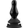 MISSY - GLASS VIBRATOR - WITH SUCTION CUP AND REMOTE - RECARGABLE - 10 VELOCIDADES - NEGRO